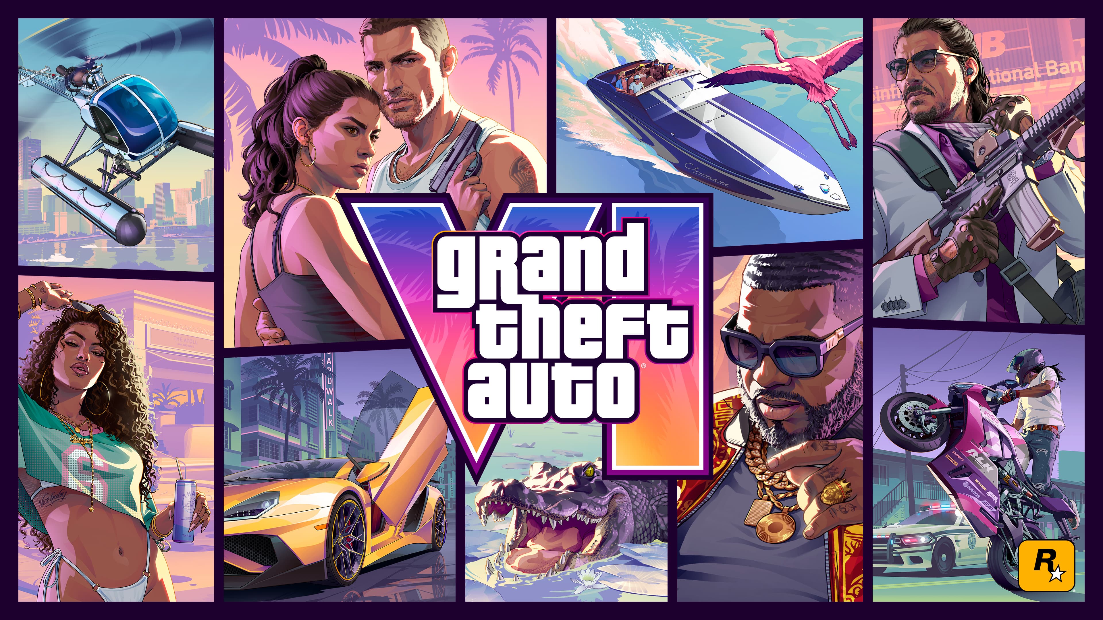 Artwork officiel Grand Theft Auto VI — couverture